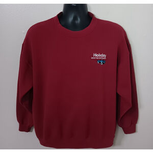 Vintage Y2K Holiday Hot Rod Adult Large Sweatshirt Car Automotive Lee Relax